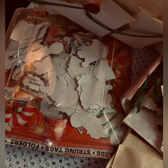 Full Box of Holiday/Christmas Tags And Holiday/Christmas Stickers - Vintage - Picture 9 of 11